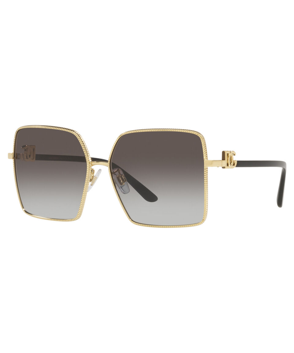 Dolce & Gabbana Lentes De Sol Cuadrados Dorados Mujer
