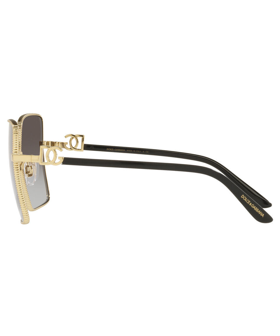 Dolce & Gabbana Lentes De Sol Cuadrados Dorados Mujer