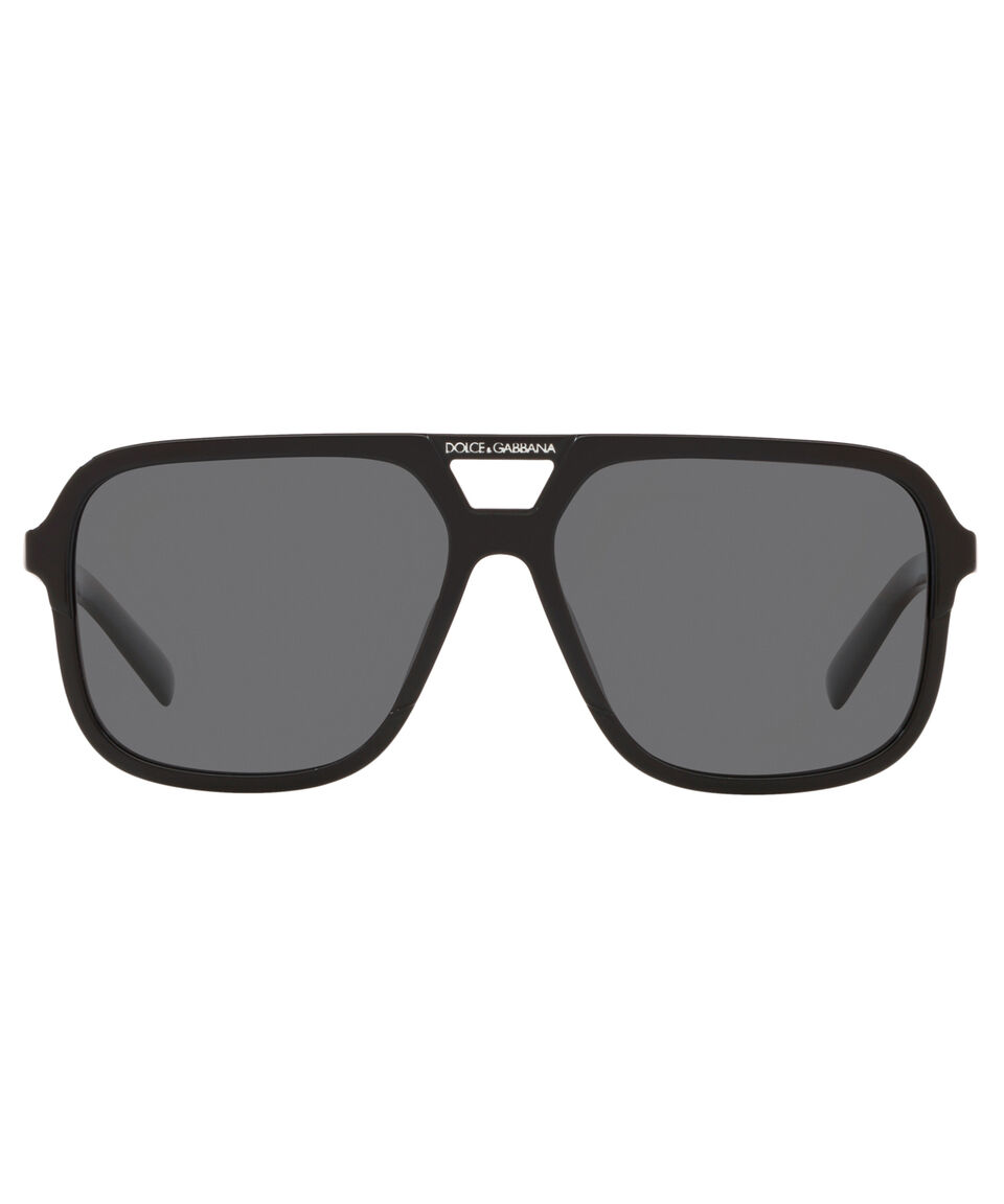 Dolce & Gabbana Lentes de sol cuadrados negros Hombre