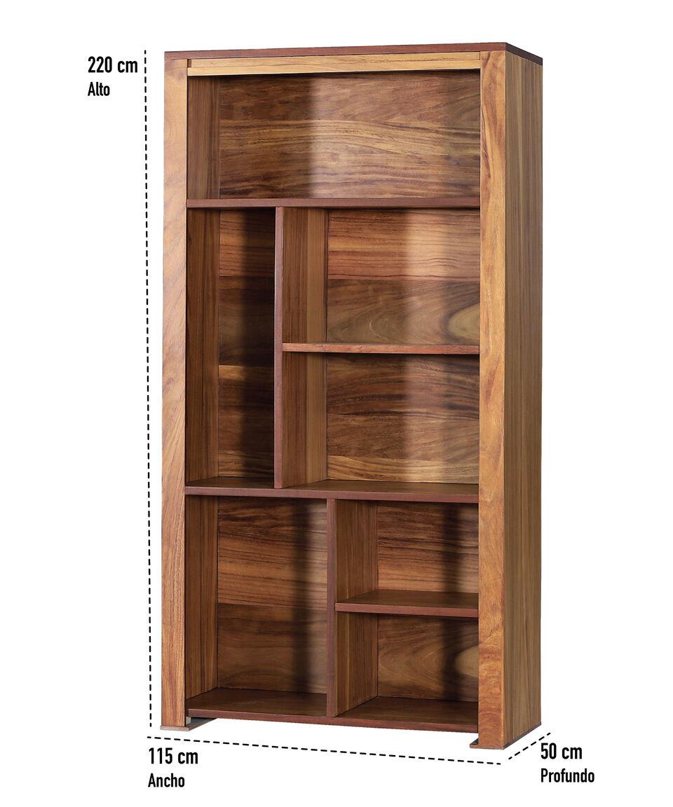 Del Toro Mu Librero Adelaida En MDF Y Chapa Natural