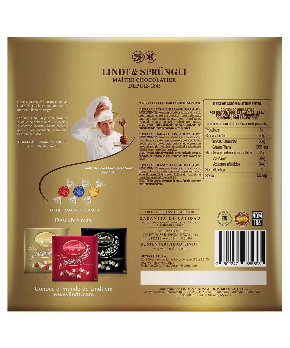 Lindt Lindor Surtido Caja 168 G