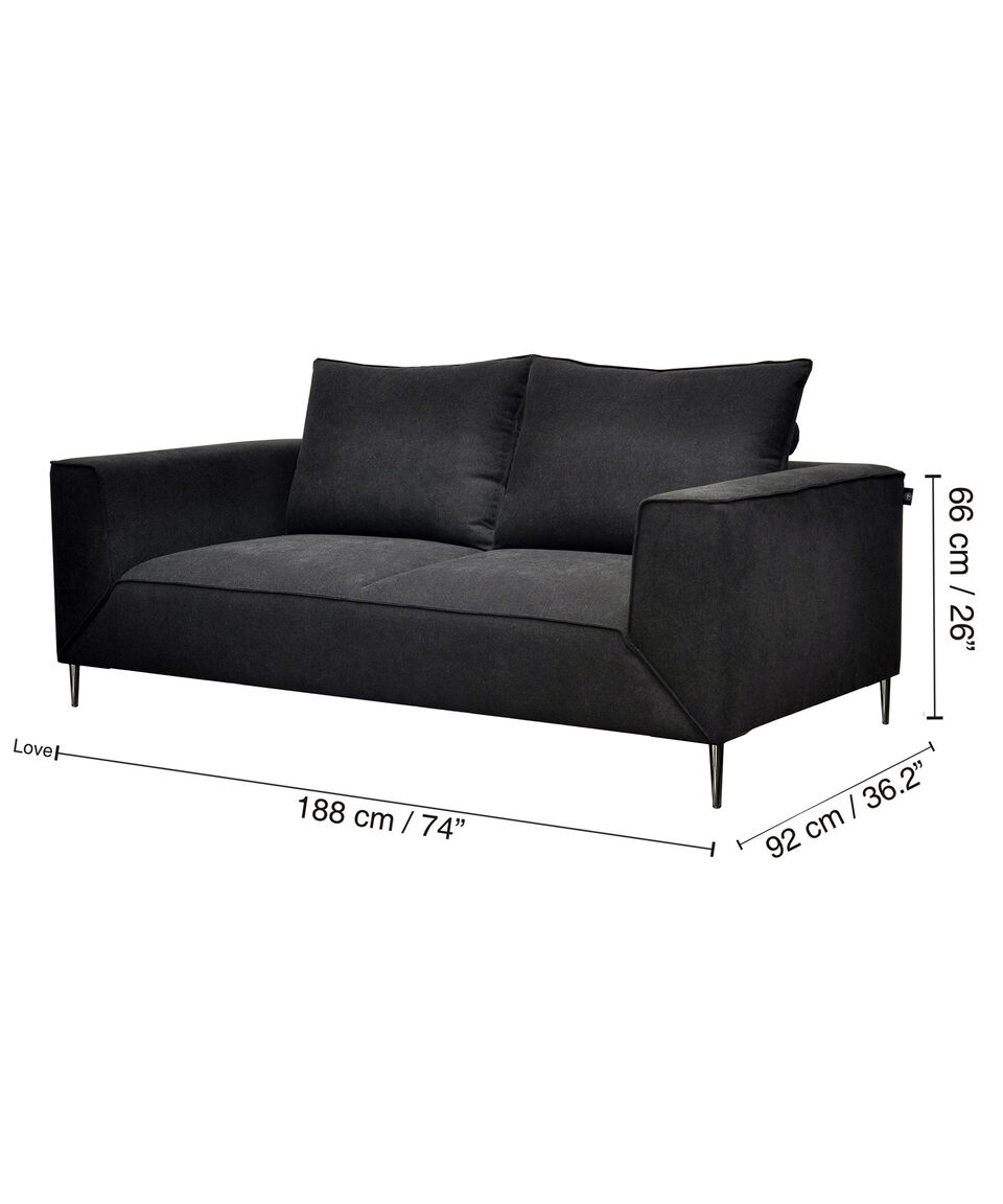 Liz Love Seat Andreu Negro