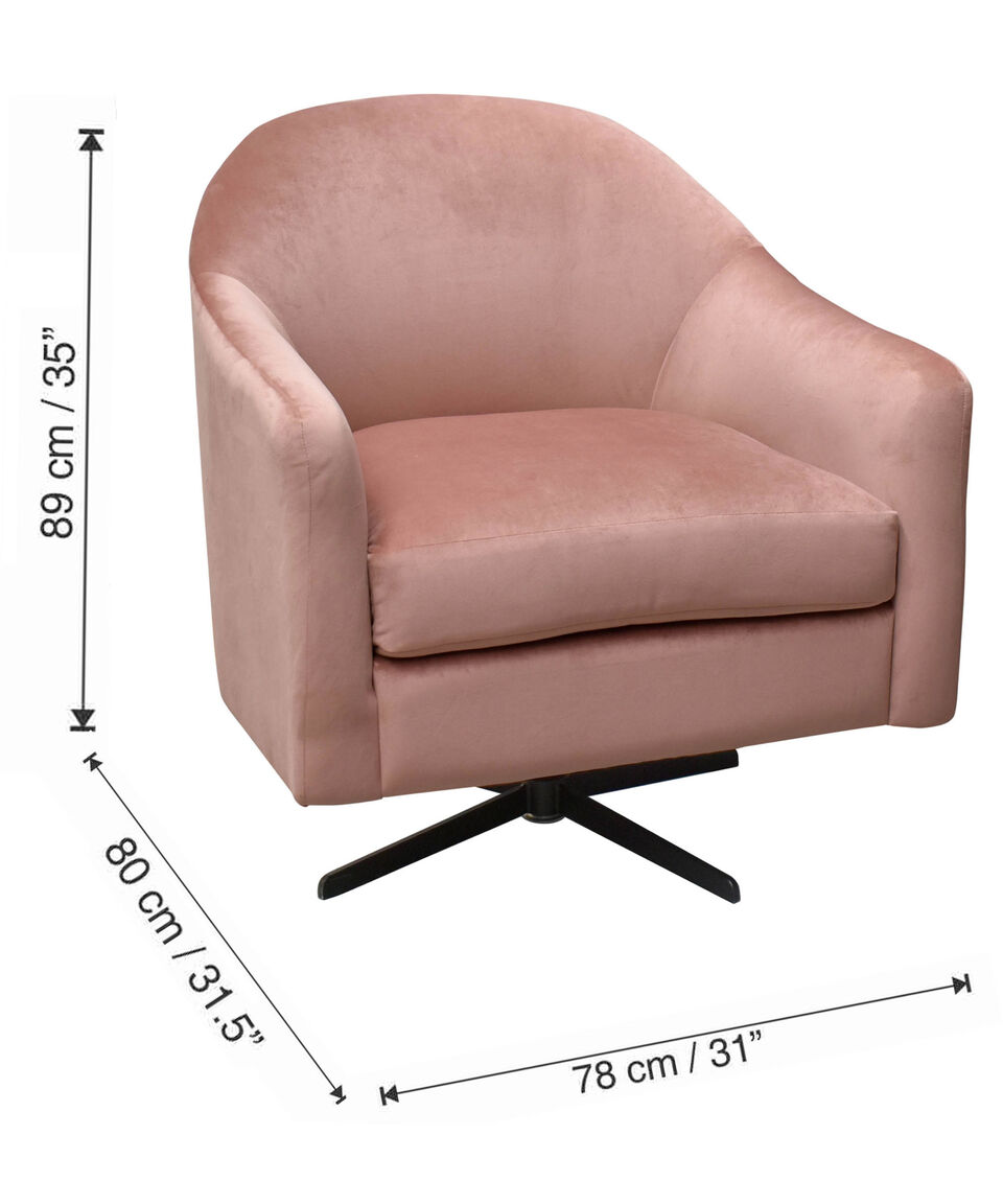 Liz Sillón Giratorio Kito T Rosa