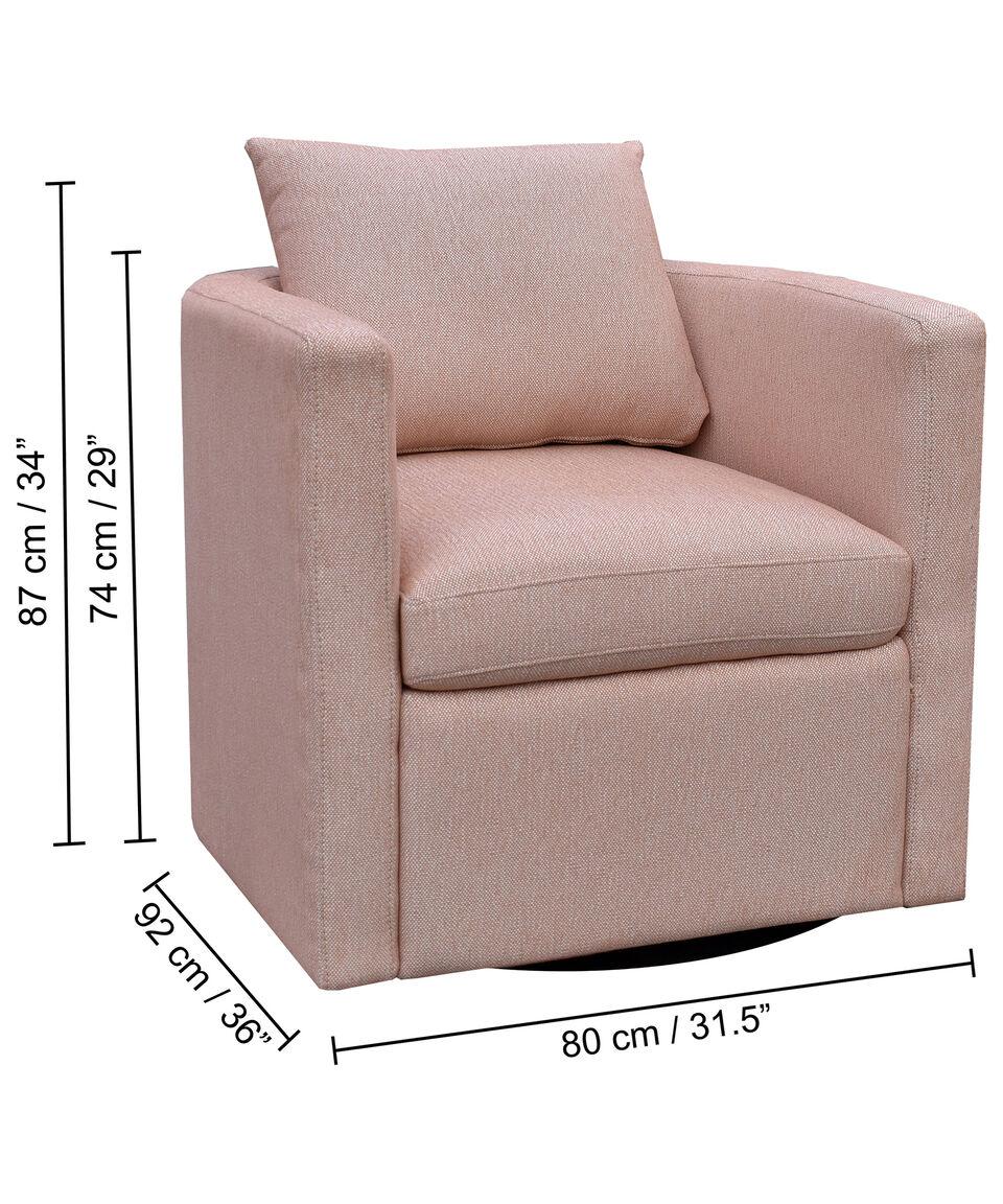 Liz Sillón Giratorio Vasco Rosa