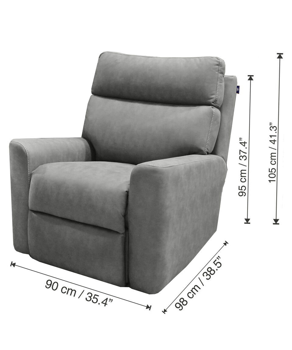 Liz Sillón Reclinable Eléctrico Drury Gris