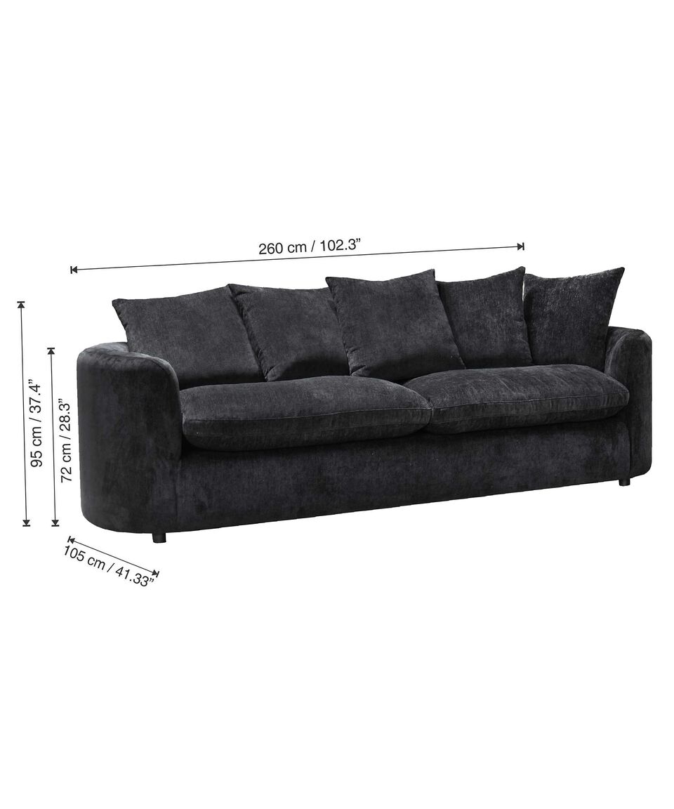 Liz Sofá Bryg Negro