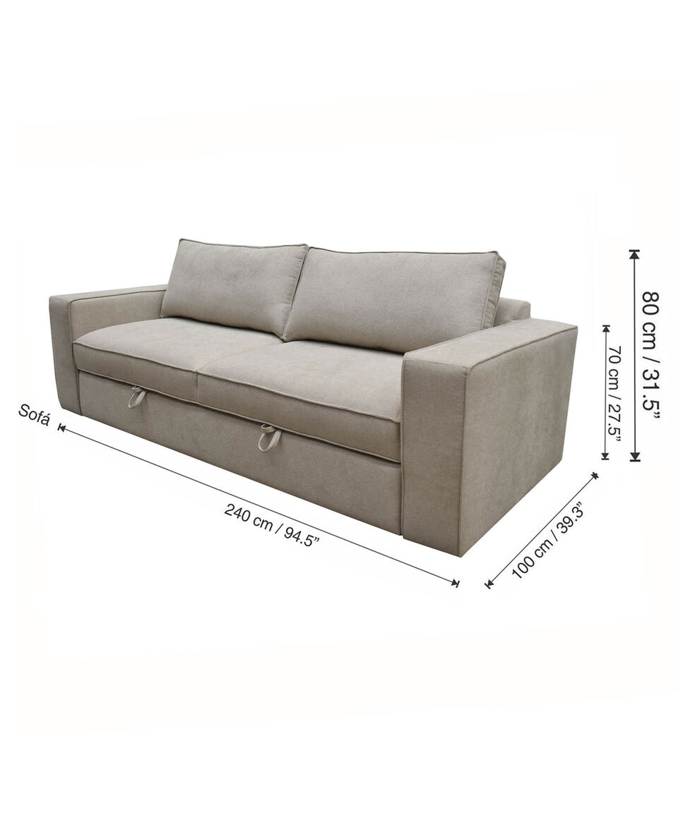 Liz Sofá Cama Crow T Beige