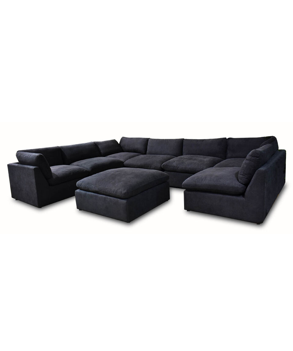 Liz Taburete Ottoman Egipto Gris Obscuro