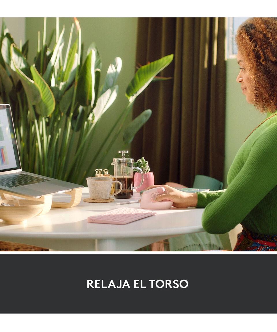 Logitech Logitech Mouse Inalámbrico Lift Vertical Ergonómico Bluetooth - Rosa