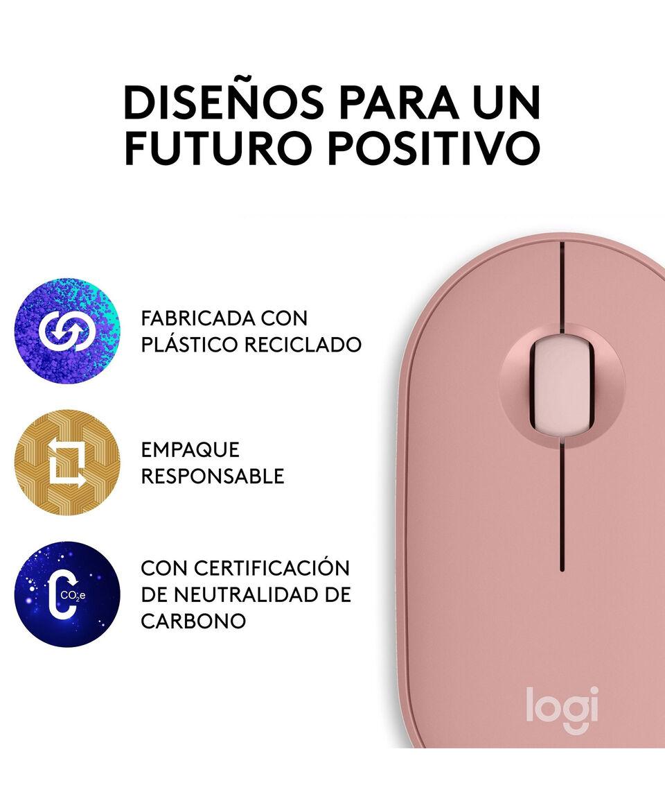Logitech Mouse Inalámbrico Pebble 2 M350s - Rosa