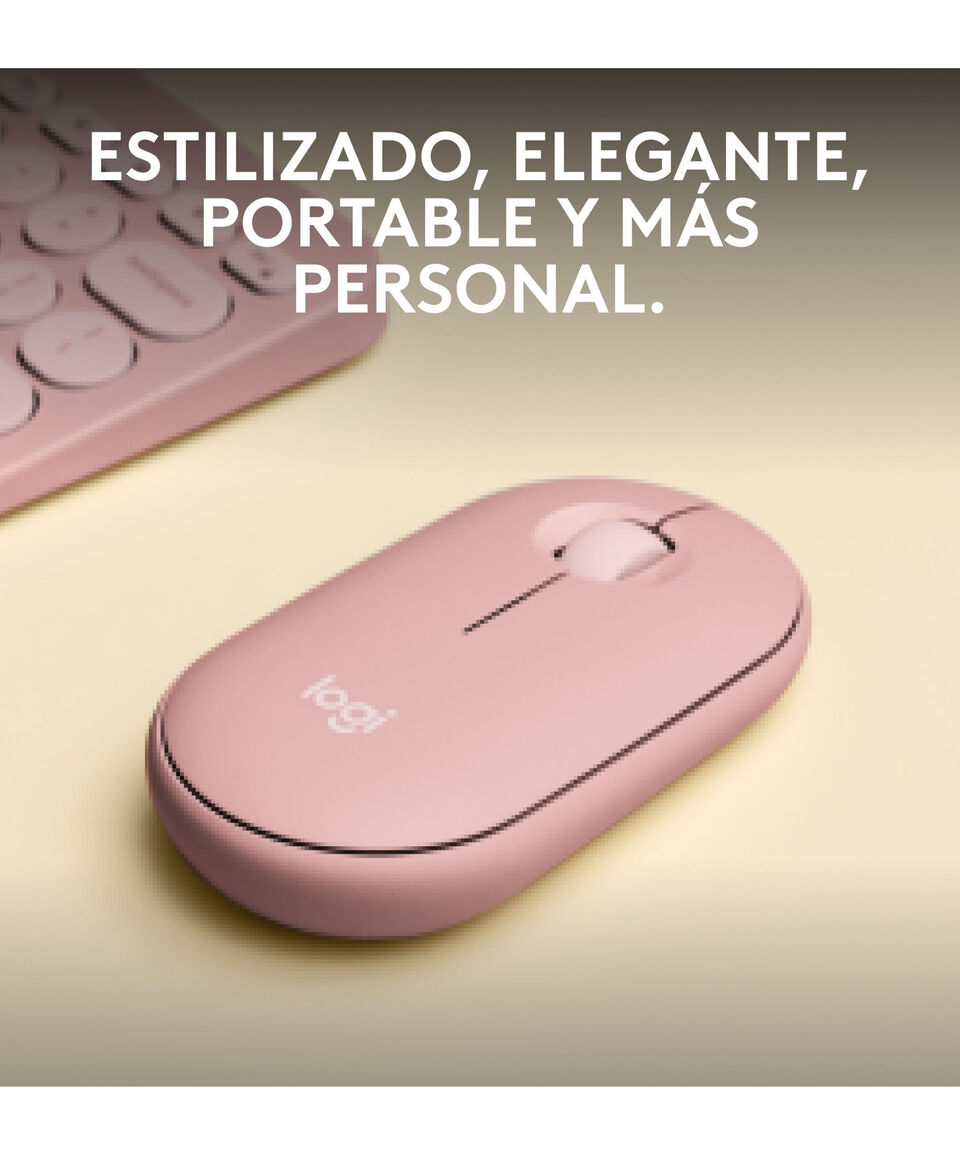 Logitech Mouse Inalámbrico Pebble 2 M350s - Rosa