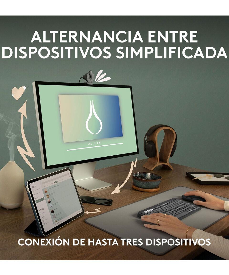 Logitech Mouse Inalámbrico Pebble 2 M350s - Rosa