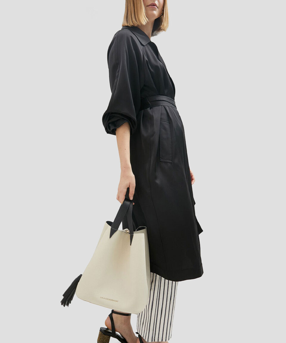 Lola Casademunt Bolsa Tote En Piel Con Logo Mujer