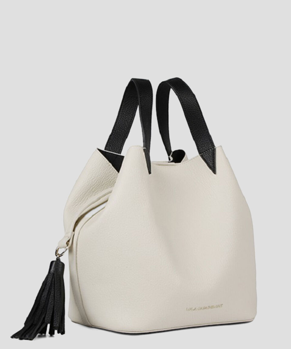 Lola Casademunt Bolsa Tote En Piel Con Logo Mujer