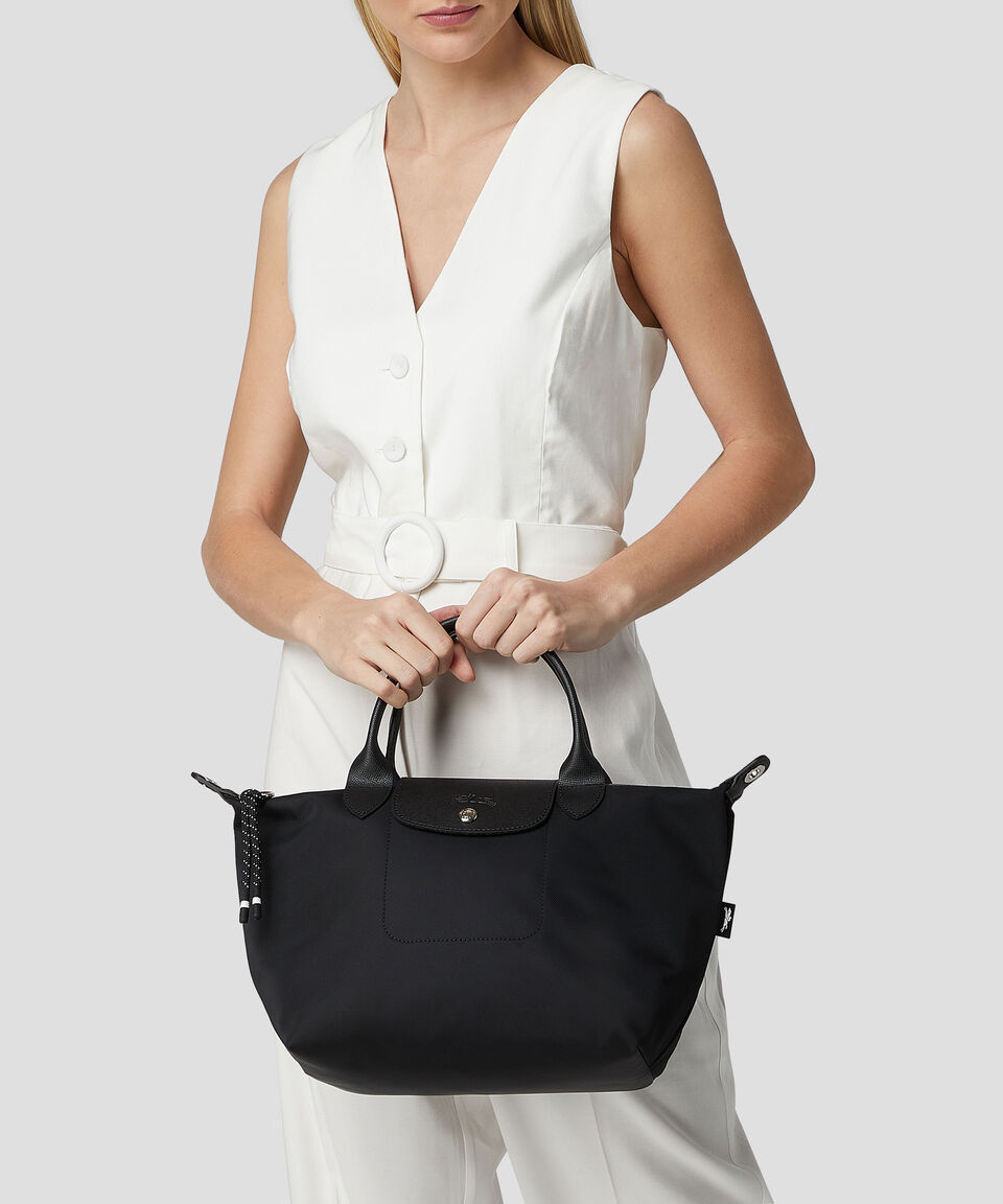 Longchamp Bolsa Crossbody Negra Mujer