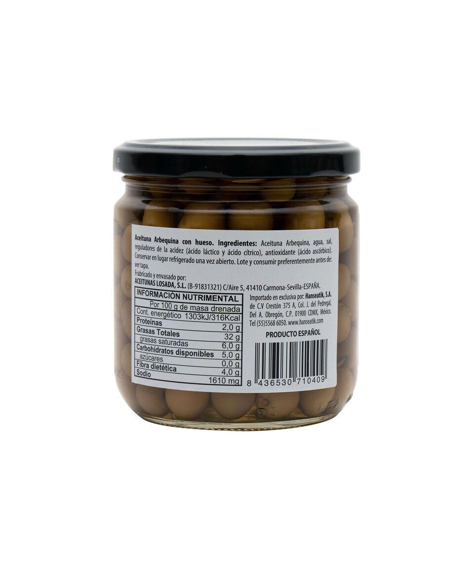 Losada Aceituna Arbequina Natural Con Hueso 345 G