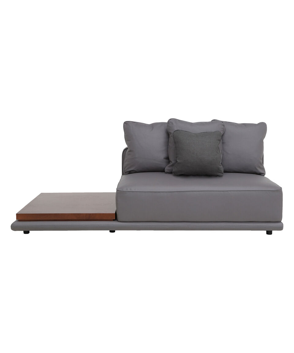 Boal Love seat modular izquierdo con mesa Grezza en tela