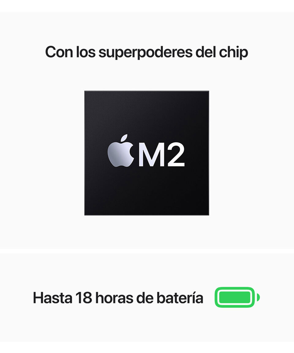 Apple MacBook Air 13" M2 CPU De 8 Núcleos GPU De 8 Núcleos RAM 16 GB SSD 256 GB Blanco Estelar