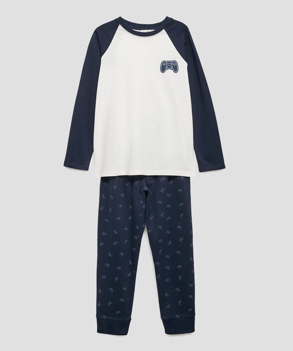 Mango Pijama 2 piezas Gamer Niño