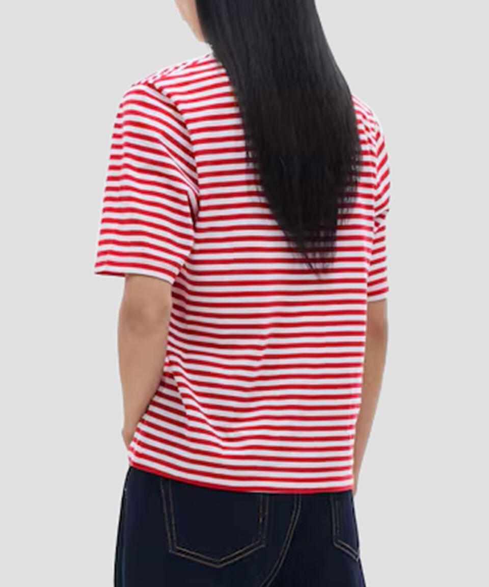 Mango Playera Cuello Redondo Manga Corta Mujer