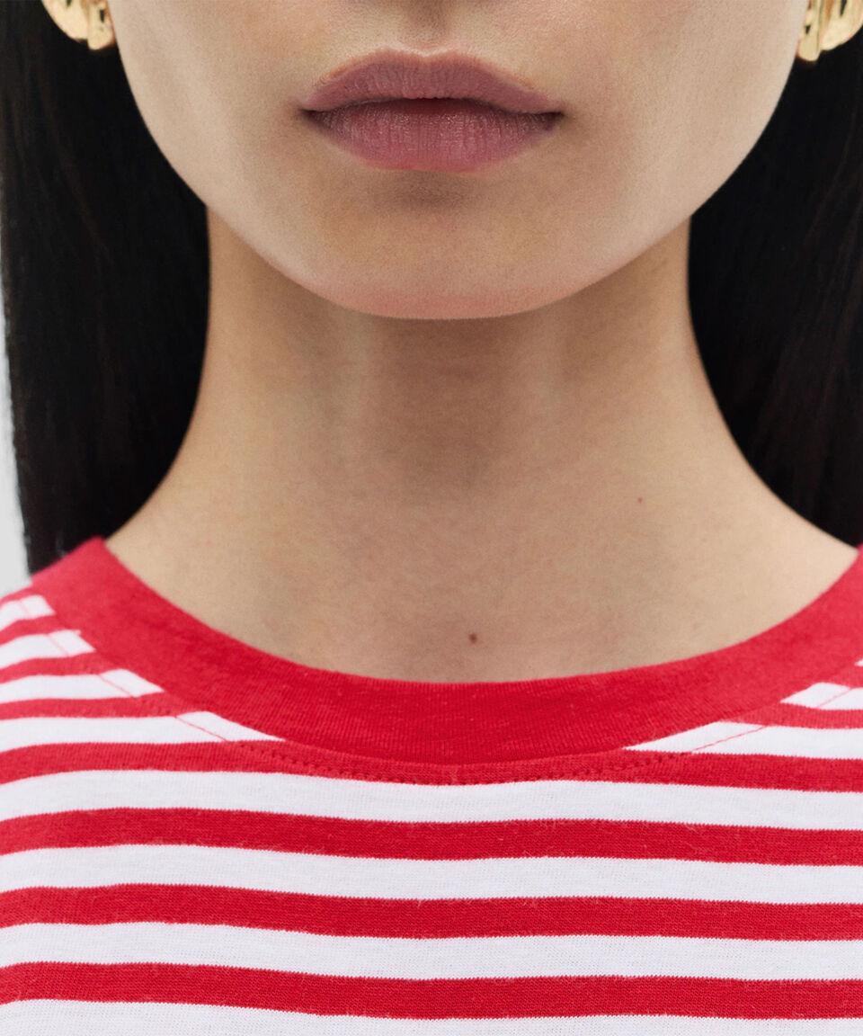 Mango Playera Cuello Redondo Manga Corta Mujer