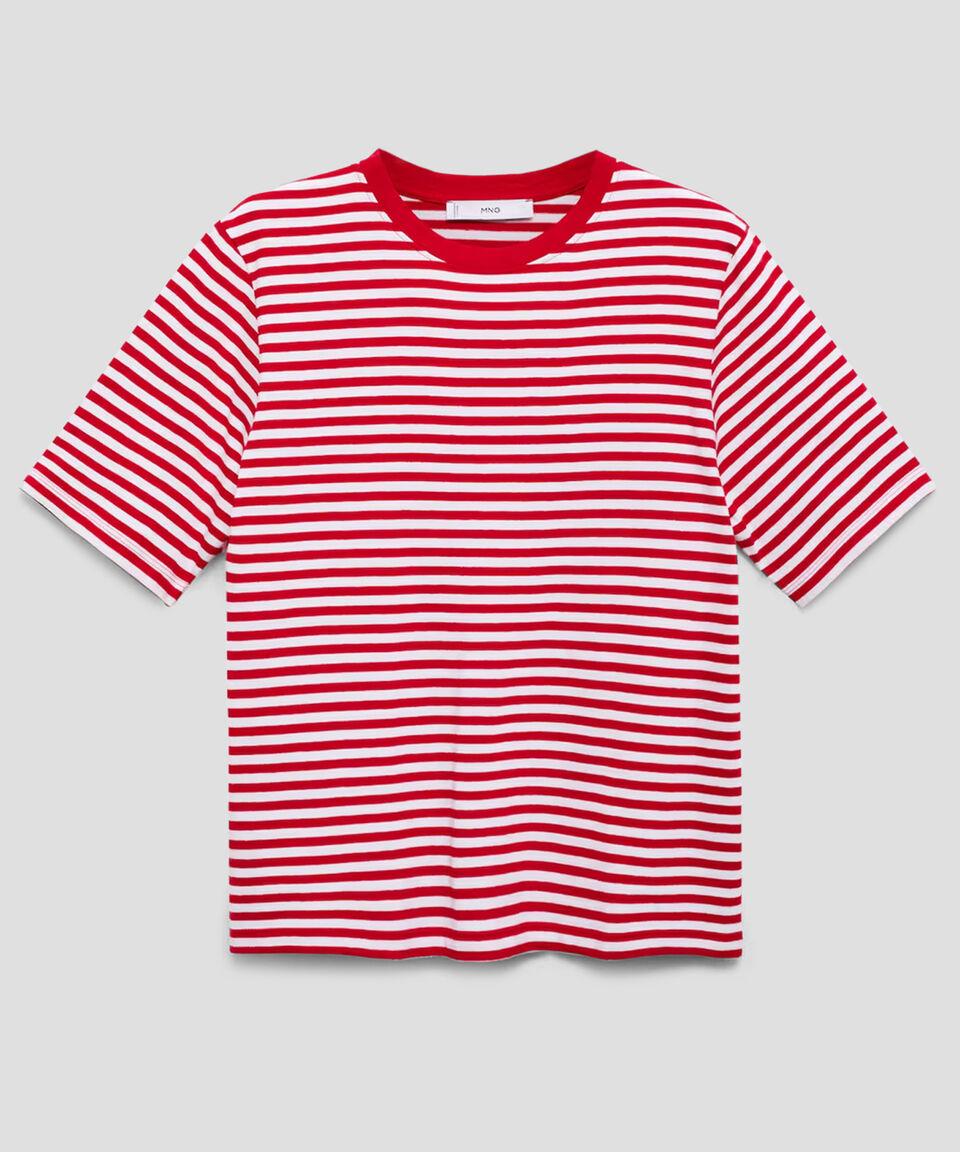 Mango Playera Cuello Redondo Manga Corta Mujer