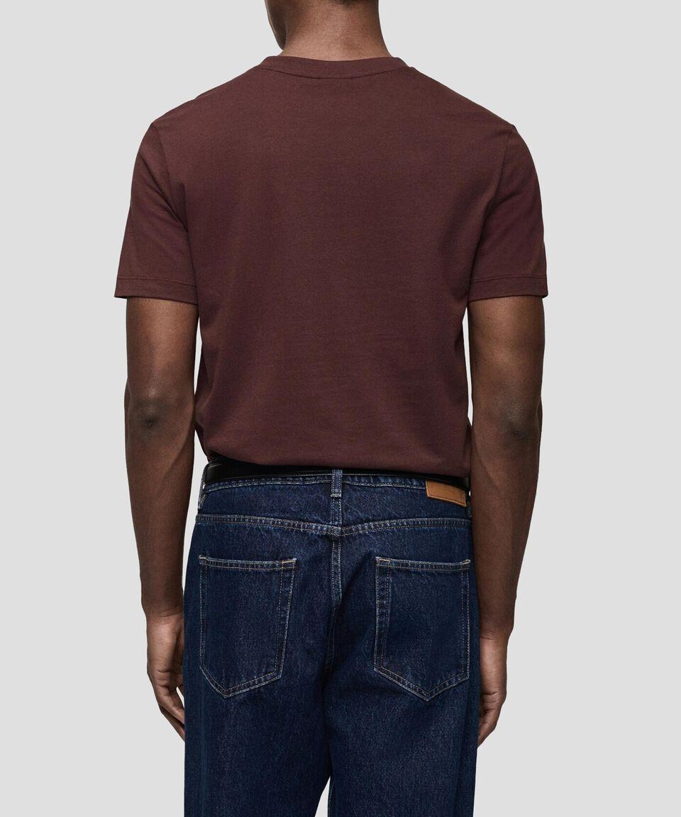 Mango Playera Cuello V Manga Corta Hombre