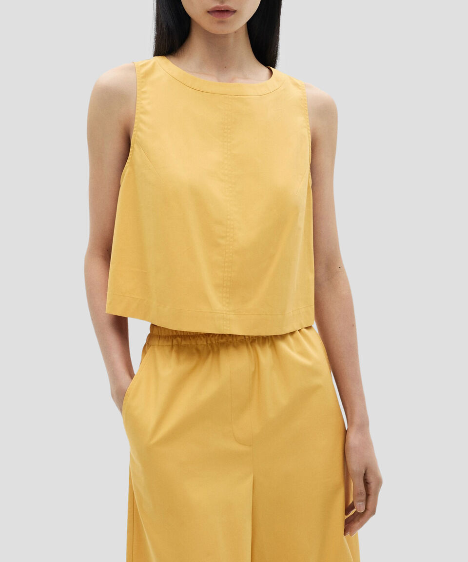 Mango Top Crop Mujer