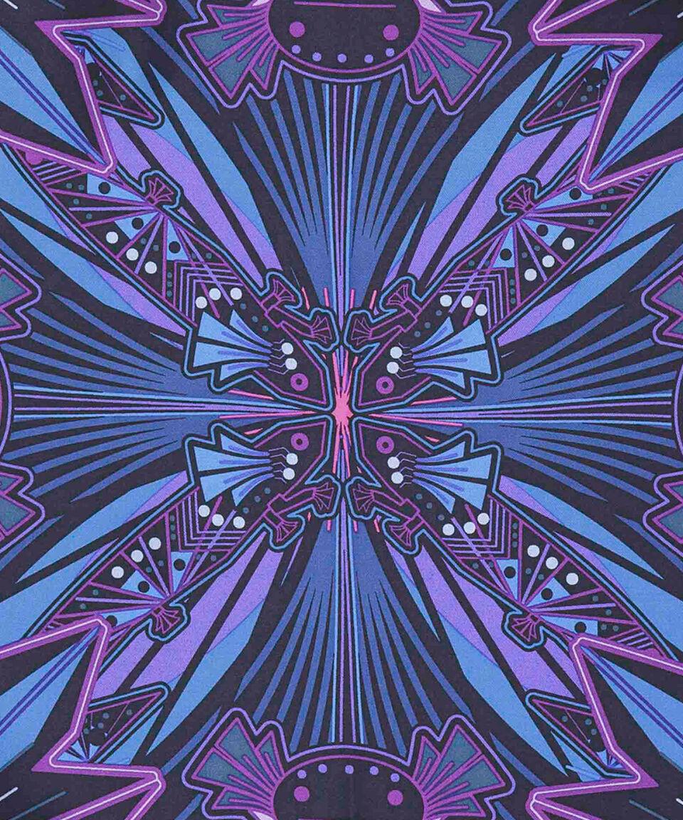 Pineda Covalin Mascada Ajolotes Azul Y Morado Mujer