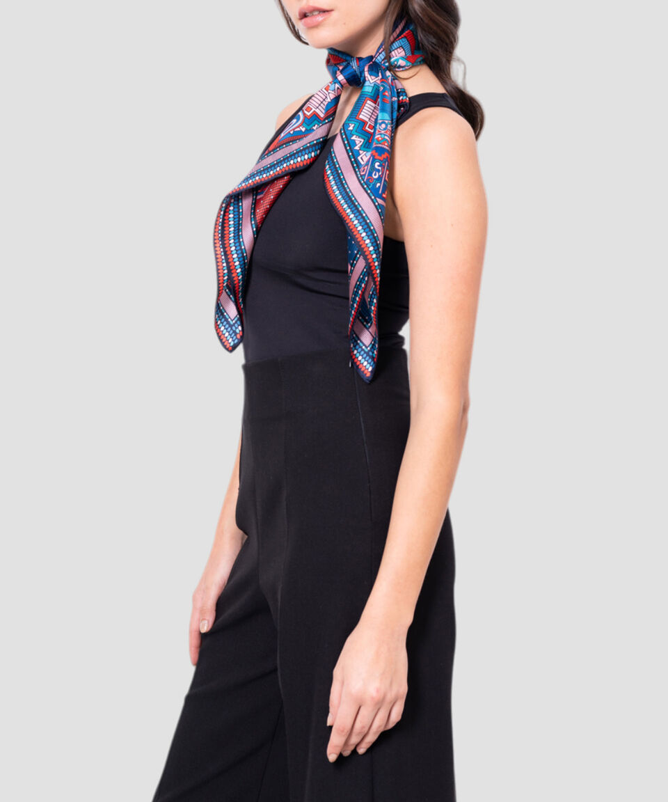 Pineda Covalin Mascada En Seda Caritas Veracruz Mujer