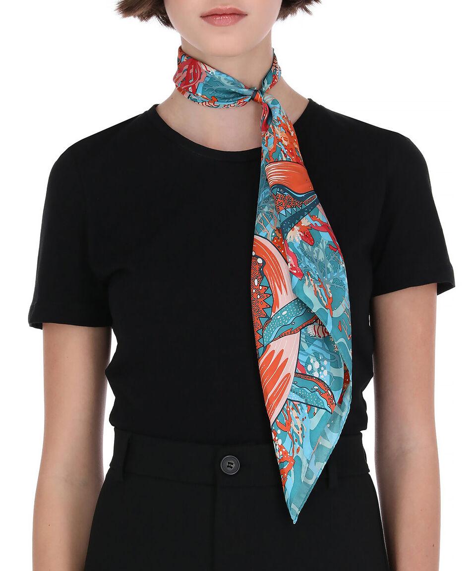 Pineda Covalin Mascada Multicolor Con Ballenas Mujer