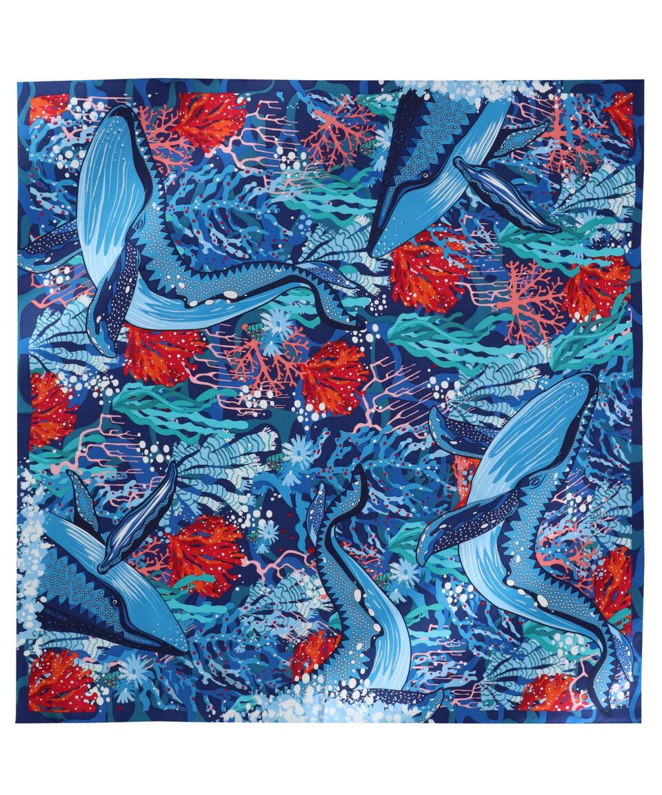 Pineda Covalin Mascada multicolor con ballenas Mujer