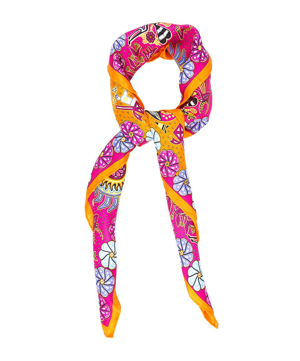 Pineda Covalin Mascada naranja Iniciación Huichol Mujer