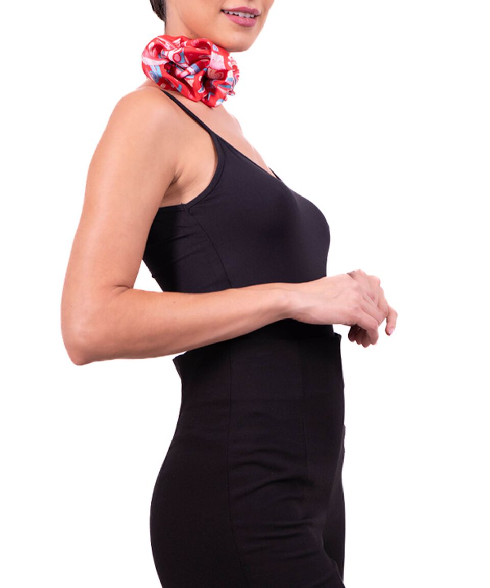 Pineda Covalin Mascada Roja Brillante Quetzalcóatl Mujer