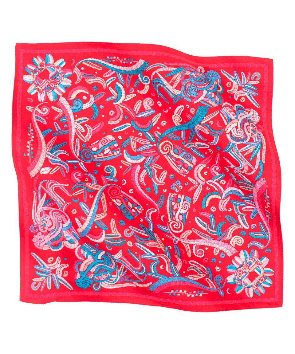 Pineda Covalin Mascada roja brillante Quetzalcóatl Mujer