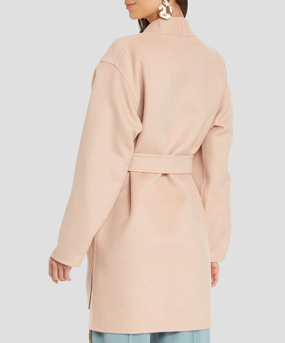 MaxMara Abrigo Tres Cuartos Con Cinta Mujer