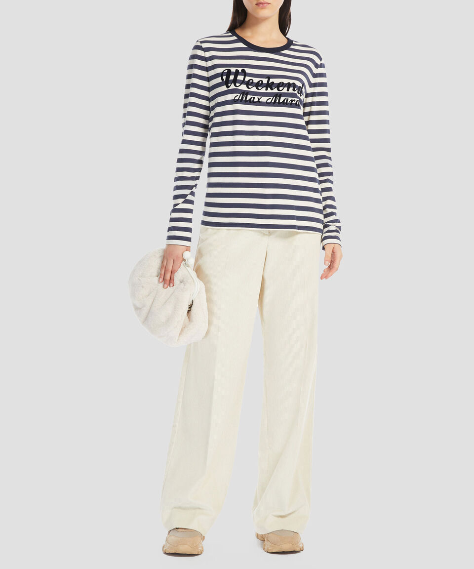 MaxMara Blusa Con Rayas Manga Larga Mujer