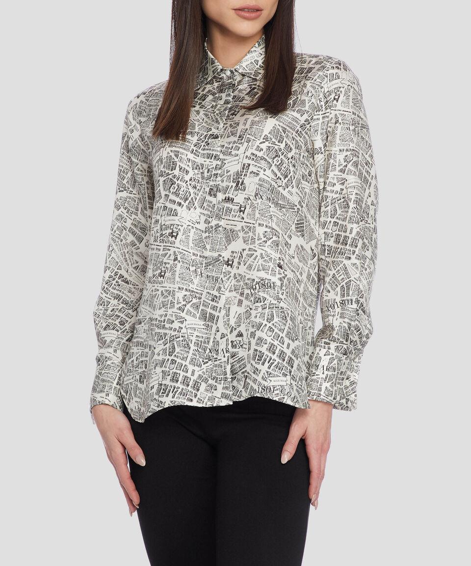 MaxMara Camisa full print manga larga Mujer