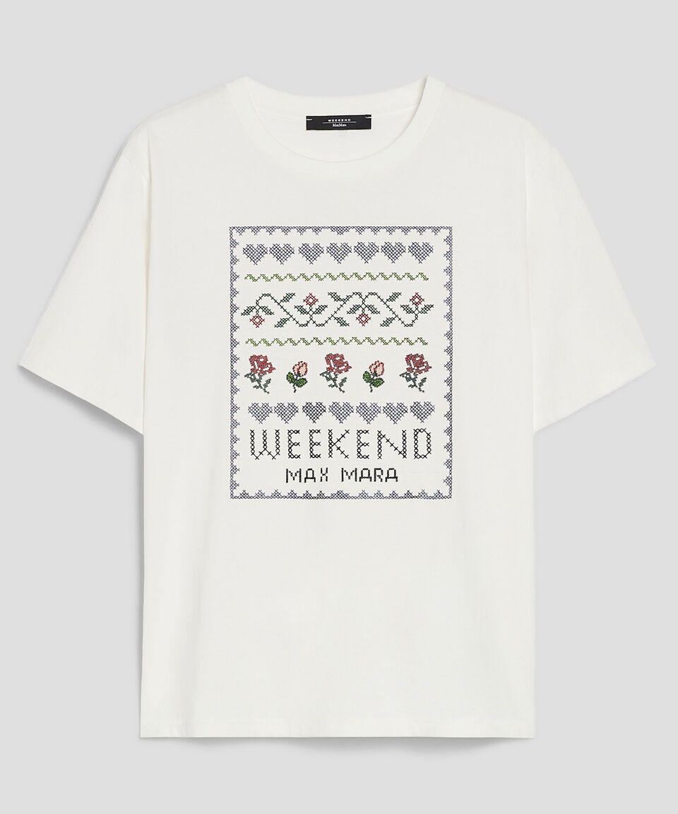 MaxMara Playera Cuello Redondo Manga Corta Mujer