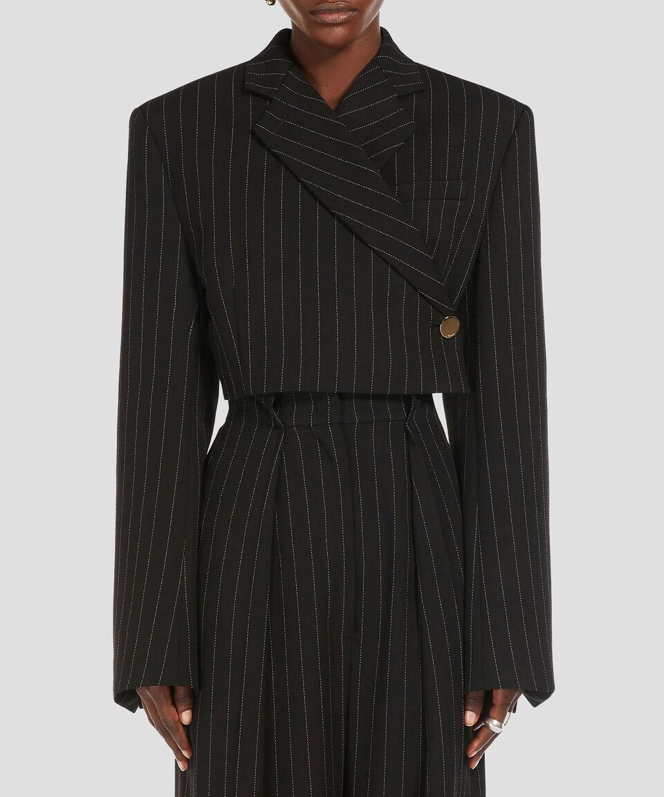 MaxMara Saco Crop Top Utopia con rayas Mujer