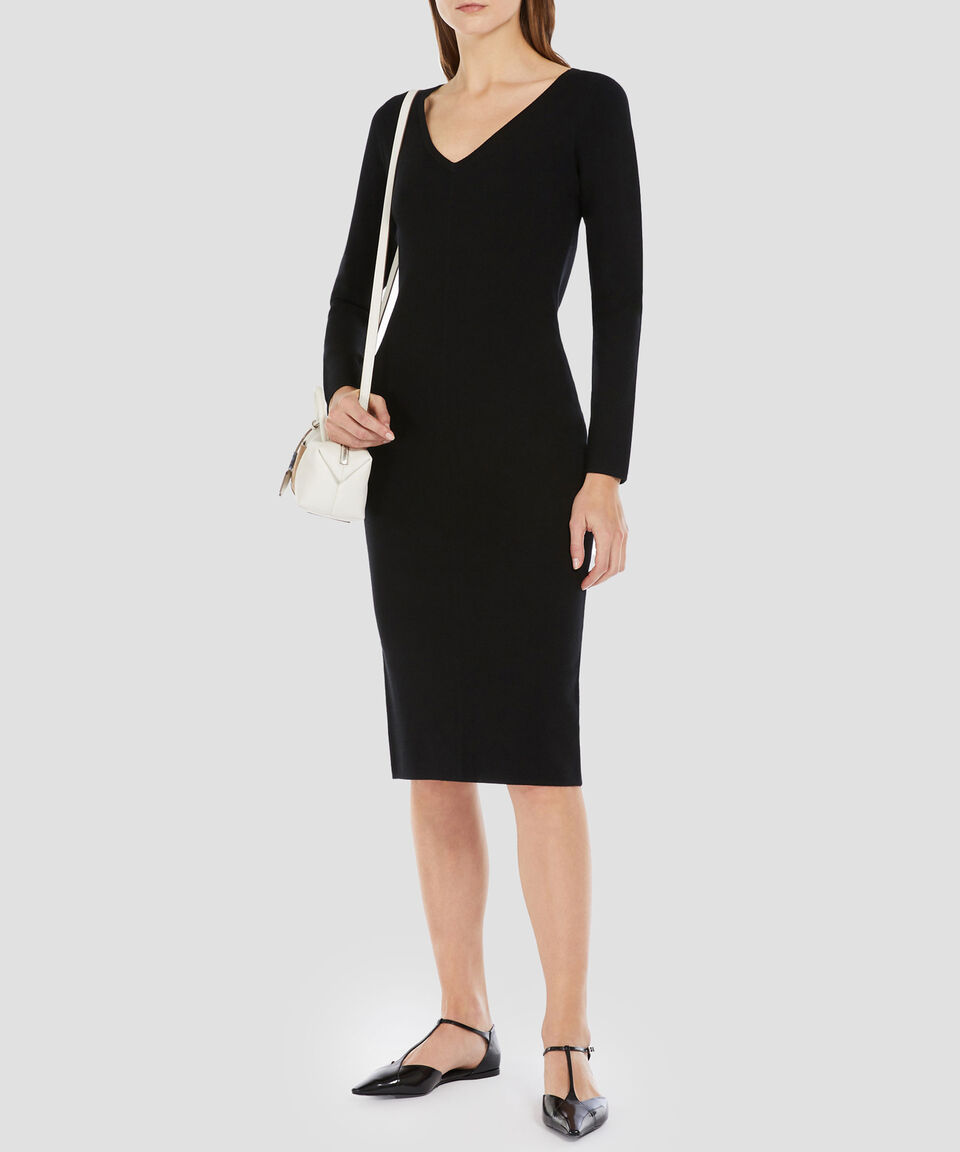 MaxMara Vestido Midi Manga Larga Mujer