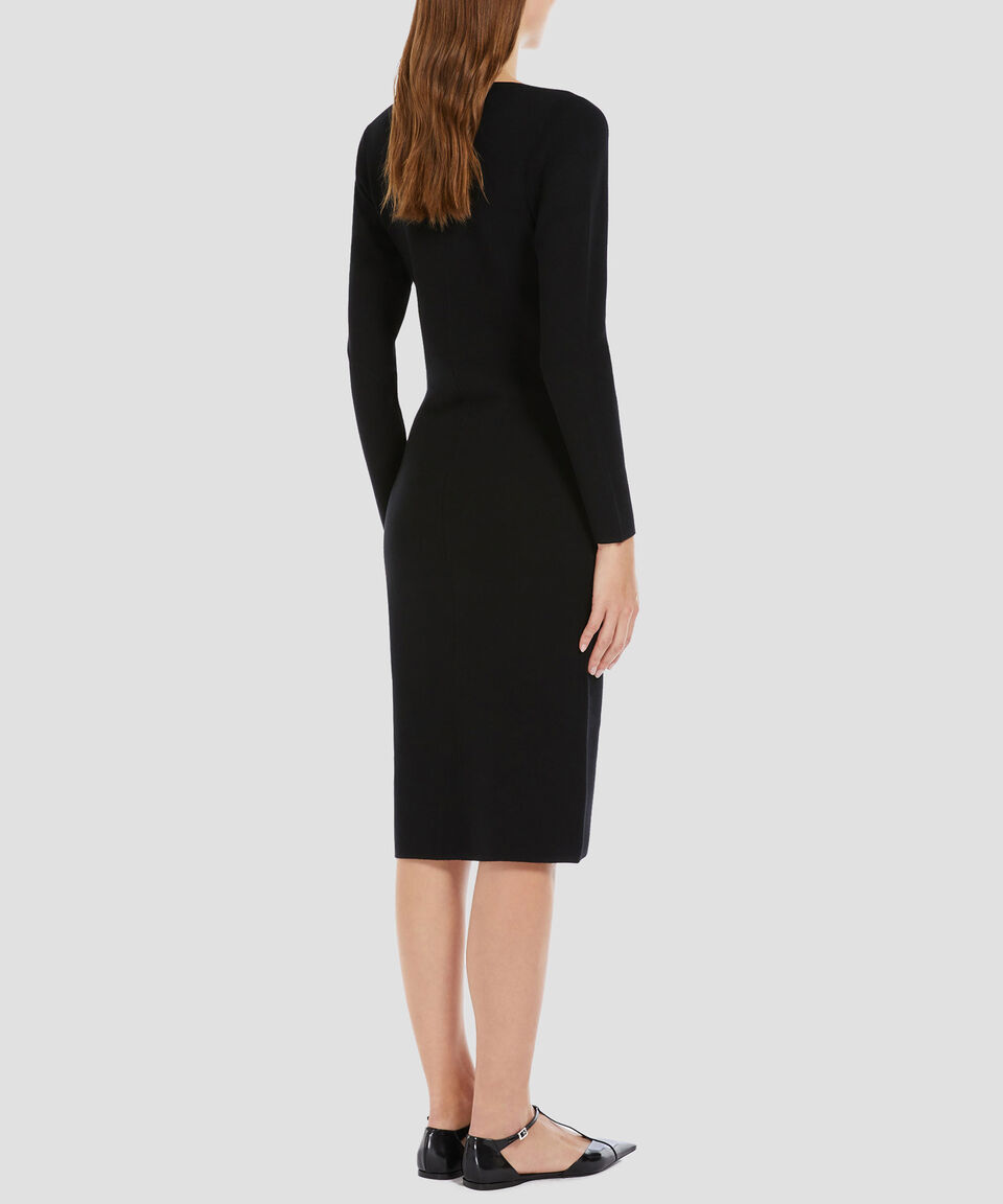 MaxMara Vestido Midi Manga Larga Mujer