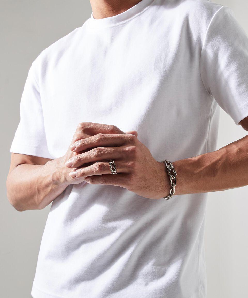 McQueen Brazalete Con Serpiente Y Calavera Hombre