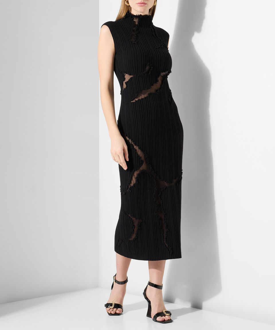 McQueen Vestido Largo Liso Sin Mangas Mujer