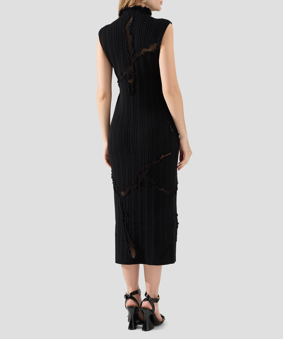 McQueen Vestido Largo Liso Sin Mangas Mujer