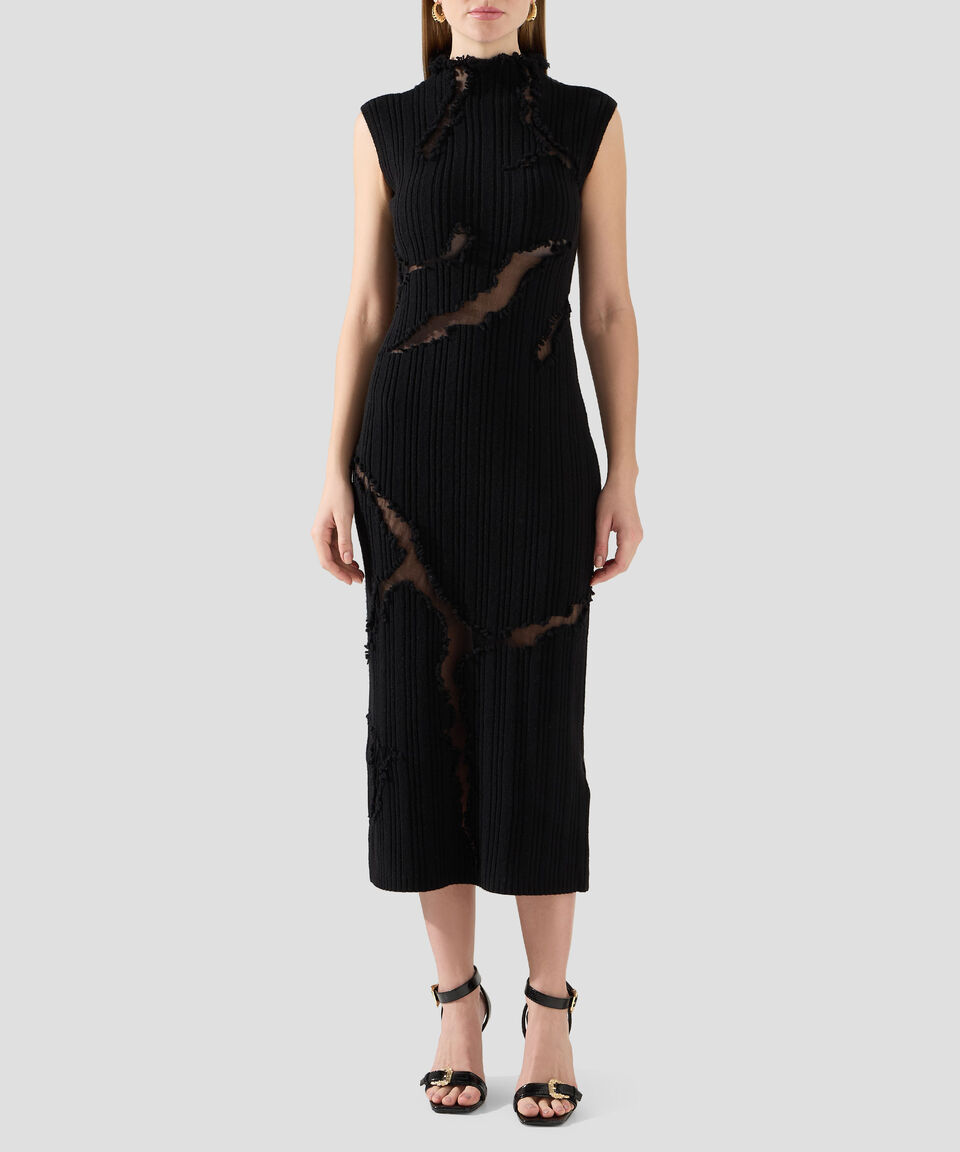 McQueen Vestido largo liso sin mangas Mujer