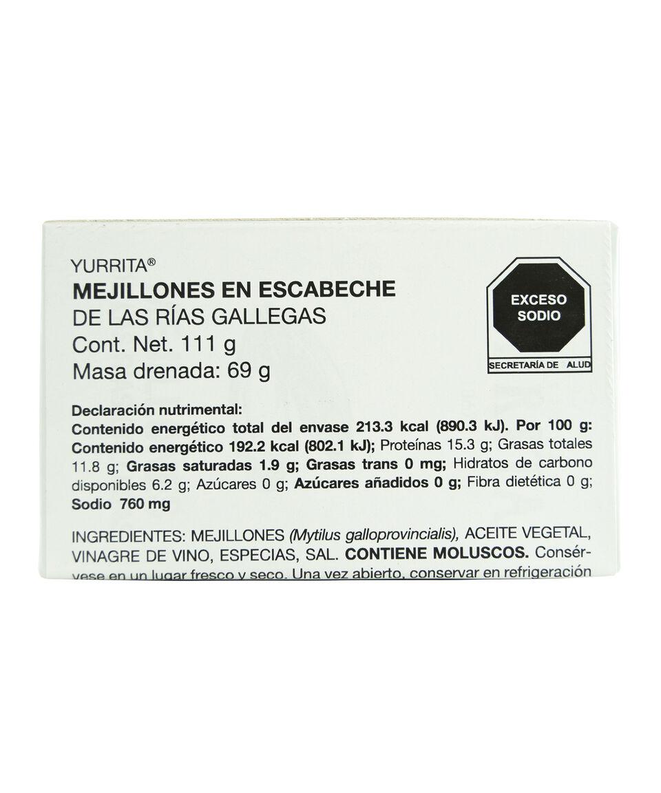 Yurrita Mejillones De Las Rías Gallegas En Escabeche 111 Gr