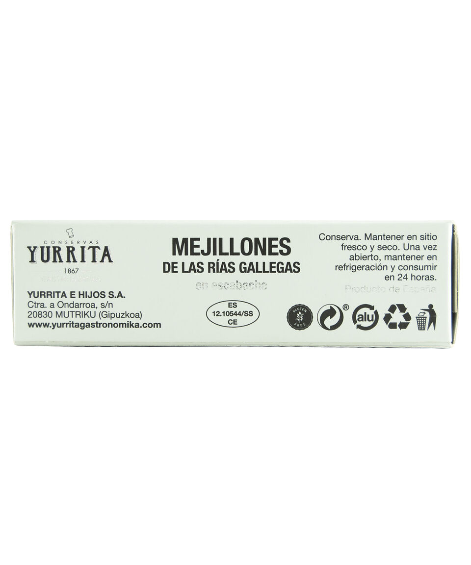 Yurrita Mejillones De Las Rías Gallegas En Escabeche 111 Gr