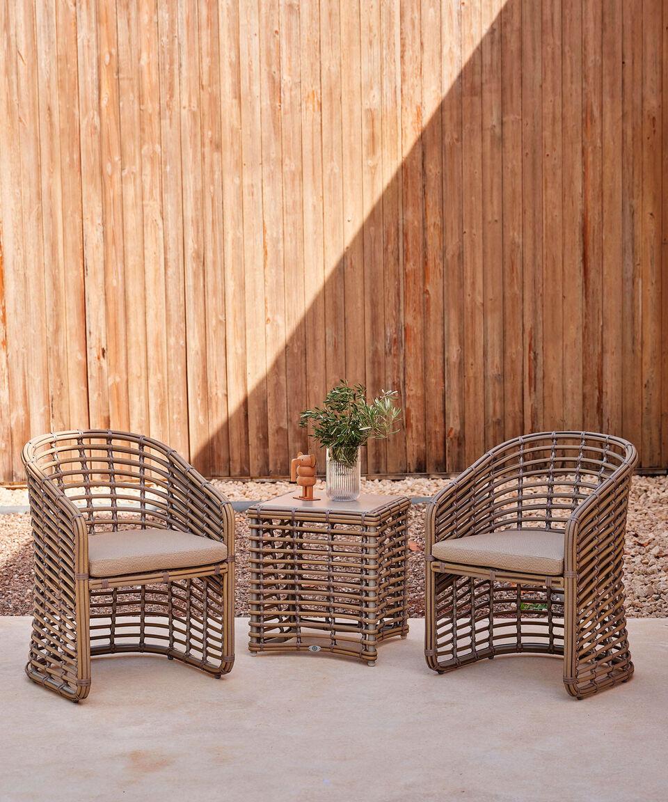 Skyline Design Mesa Auxiliar Para Exterior Ruby En Mimbre