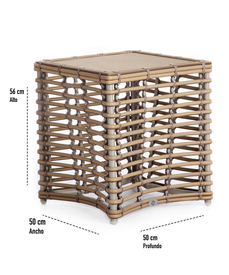 Skyline Design Mesa Auxiliar Para Exterior Ruby En Mimbre